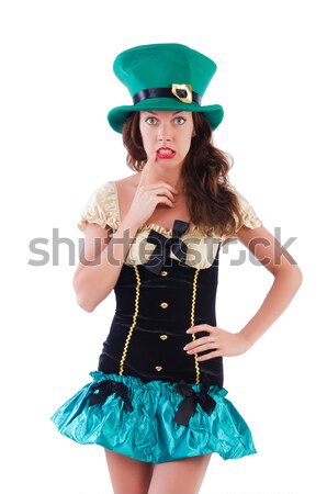 Femme pirate costume halloween main noir Photo stock © Elnur