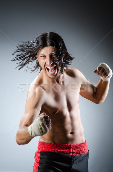 Ripped martial arts expert at training Stock photo © Elnur