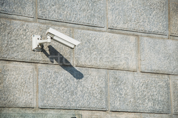 Güvenlik kamera bağlı duvar iş ofis sokak Stok fotoğraf © Elnur