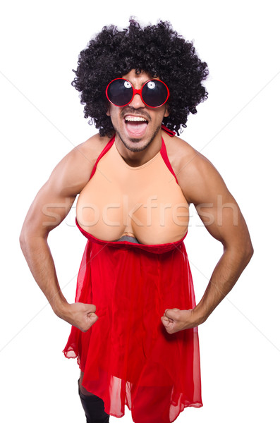 Funny man isolated on the white Stock photo © Elnur