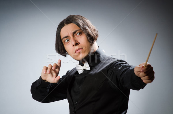 Funny conductor in musical concept Stock photo © Elnur