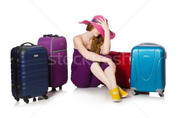 Travelling tourism concept isolated on white Stock photo © Elnur