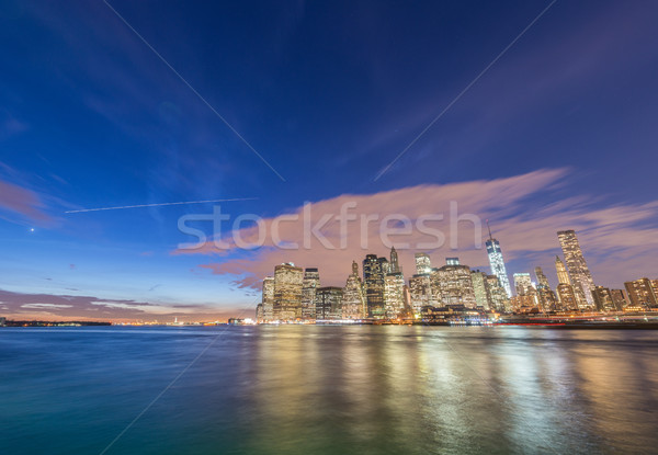 View of lower Manhattan from Brooklyn Stock photo © Elnur