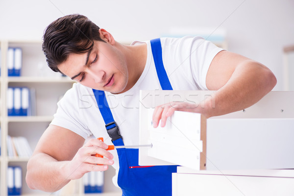 The furniture repair and assembly concept Stock photo © Elnur