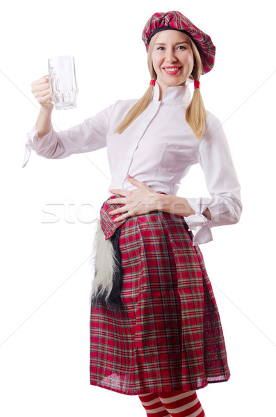 Stock photo: Scottish traditions concept with person wearing kilt