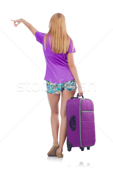 Woman preparing for travel on summer vacation Stock photo © Elnur
