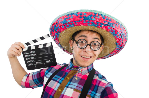 Foto d'archivio: Divertente · mexican · sombrero · uomo · film · video