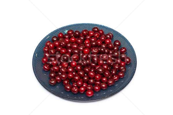 Stock photo: Cherries isolated on the white background