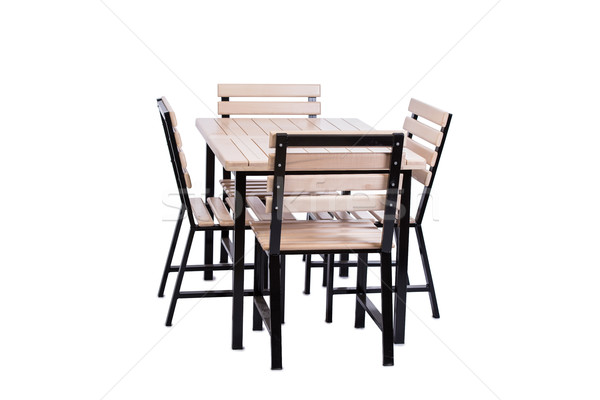 Set of kitchen furniture isolated on white Stock photo © Elnur