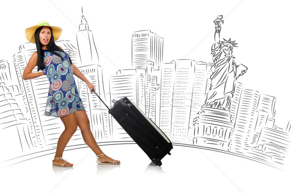 Young woman travelling to USA Stock photo © Elnur