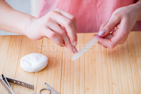 Beauty products nail care tools pedicure closeup Stock photo © Elnur