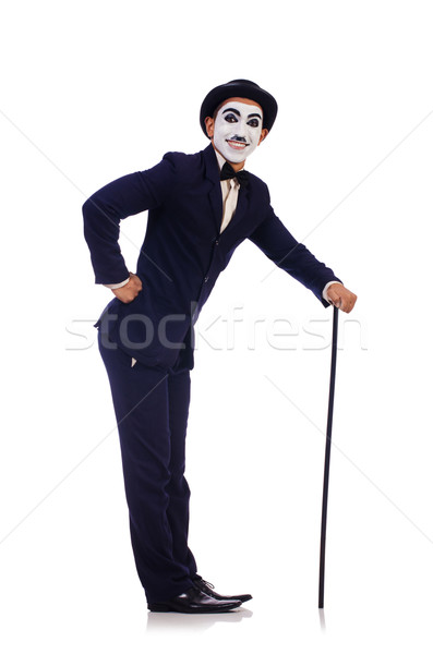 Personification of Charlie Chaplin on white Stock photo © Elnur