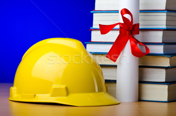Concept of industrial education with hard hat Stock photo © Elnur