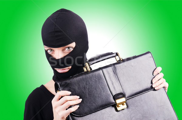 Industriële spionage persoon achtergrond veiligheid zakenman Stockfoto © Elnur