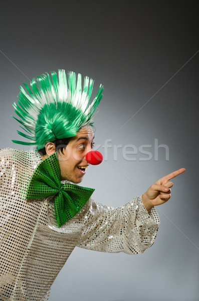 Vicces férfi hajviselet buli boldog haj Stock fotó © Elnur