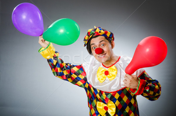 смешные клоуна смешной счастливым весело мяча Сток-фото © Elnur