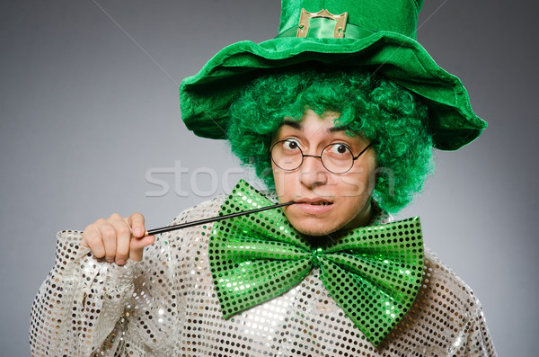 Funny person in saint patrick holiday concept Stock photo © Elnur