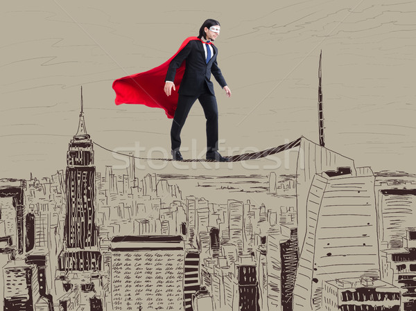 Superman and the city in concept Stock photo © Elnur
