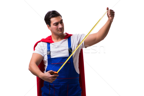 Super hero repairman isolated on the white Stock photo © Elnur