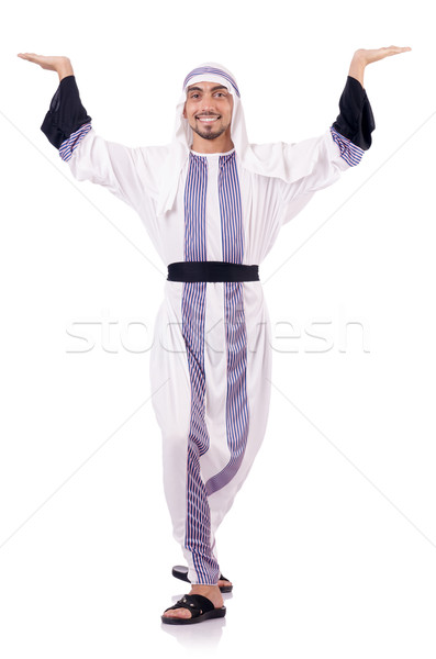 Arab man isolated on the white Stock photo © Elnur