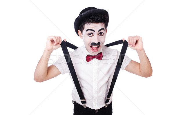 Personification of Charlie Chaplin on white Stock photo © Elnur