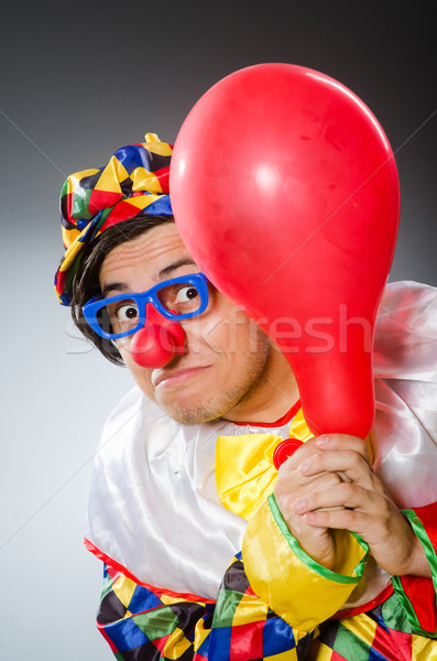 Funny clown in comical concept Stock photo © Elnur