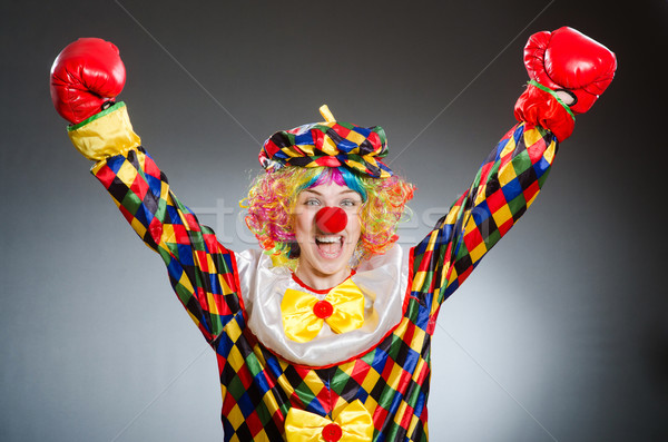 Grappig clown komisch glimlach gelukkig sport Stockfoto © Elnur