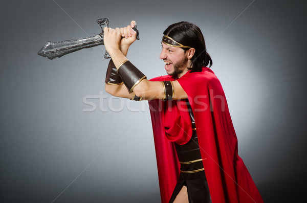 Romaine guerrier épée homme blanche studio [[stock_photo]] © Elnur