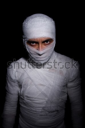 Mummy with axe in halloween concept Stock photo © Elnur