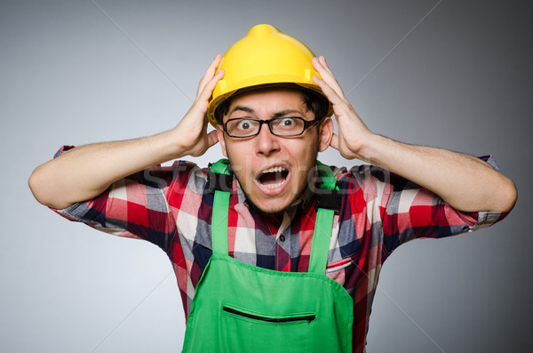 Industrial worker isolated on the white background Stock photo © Elnur