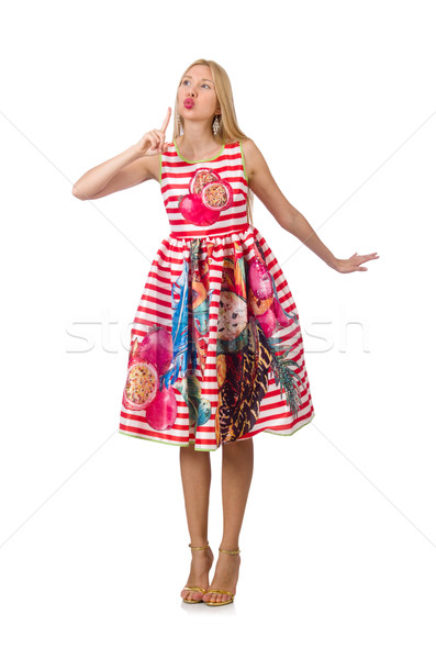 年輕女子 時尚 女子 紅色 衣服 女 商業照片 © Elnur