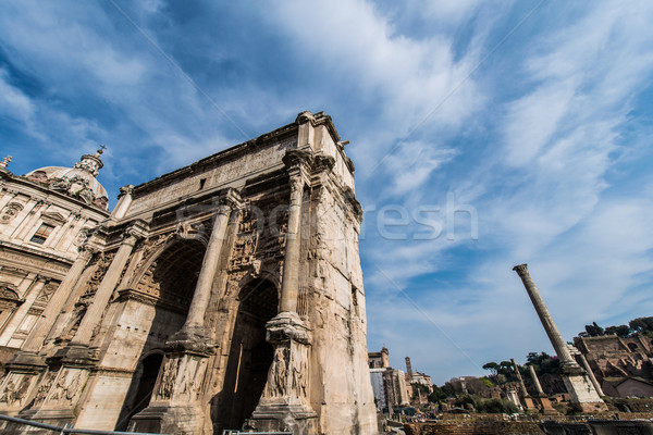 Ruines anciens roma été jour ciel Photo stock © Elnur
