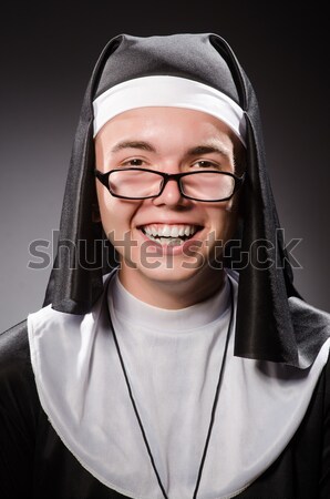 Stock fotó: Fiatal · apáca · vallásos · szépség · istentisztelet · imádkozik