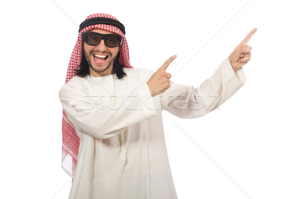 Arab om izolat alb afaceri rasă Imagine de stoc © Elnur