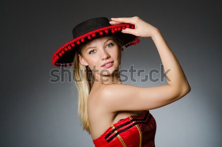 Stock photo: Woman in pirate costume - Halloween concept