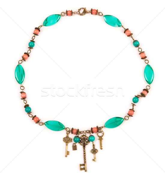 Jewellery necklace isolated on white background Stock photo © Elnur