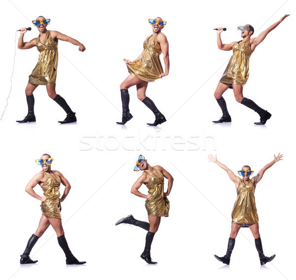 男子 女 服裝 歌唱 女子 交叉 商業照片 © Elnur