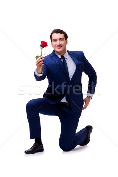 Romantische man huwelijk voorstel vrouw Stockfoto © Elnur