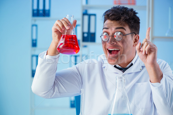 смешные ума химик рабочих лаборатория врач Сток-фото © Elnur