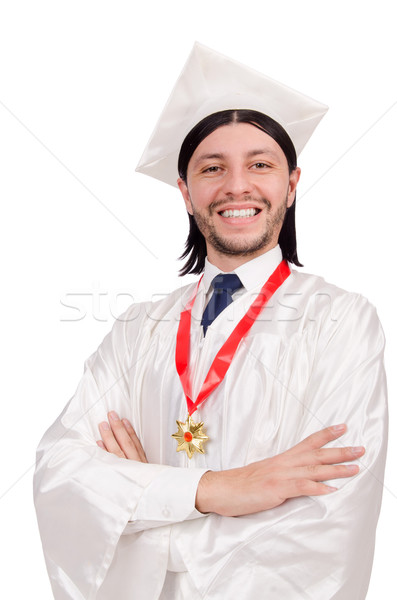 Young student isolated on the white Stock photo © Elnur