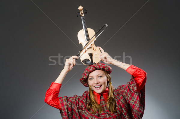 Vrouw kleding musical meisje man zak Stockfoto © Elnur
