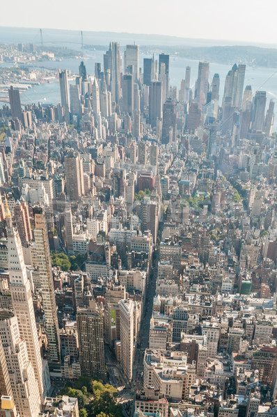 New York city panorama with tall skyscrapers Stock photo © Elnur
