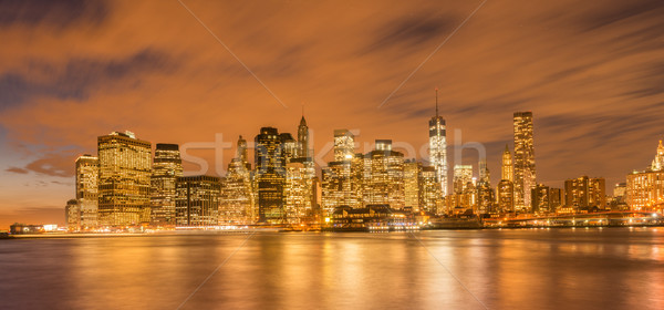 View of lower Manhattan from Brooklyn Stock photo © Elnur
