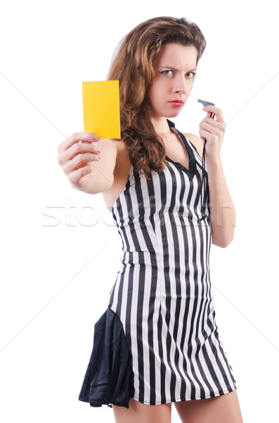 Woman judge isolated on the white Stock photo © Elnur