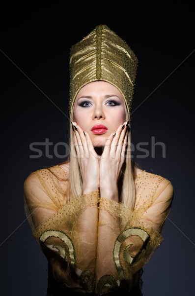 Young model in personification of egyptian beauty Stock photo © Elnur
