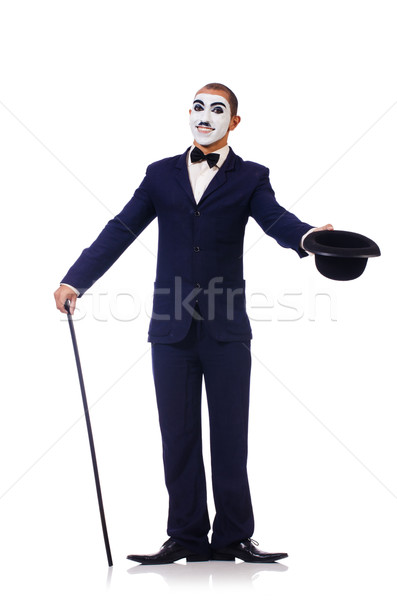 Personification of Charlie Chaplin on white Stock photo © Elnur