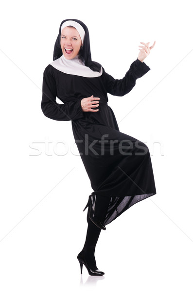 Młodych zakonnica religijnych kobieta dance piękna Zdjęcia stock © Elnur