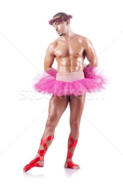 Muscular ballet performer in funny concept Stock photo © Elnur