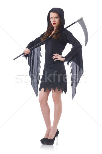 Woman in halloween concept with scythe Stock photo © Elnur