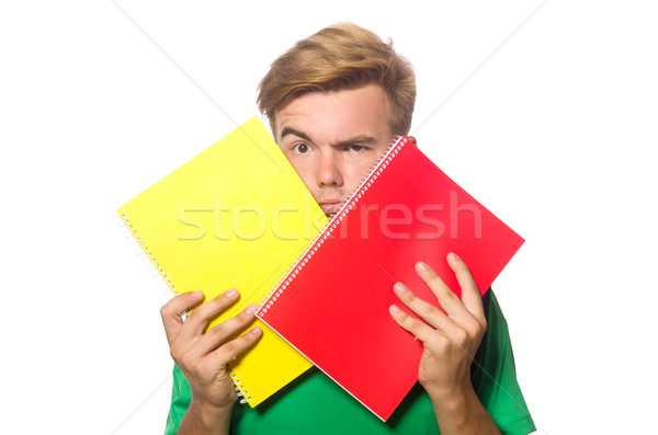 Young student isolated on the white Stock photo © Elnur